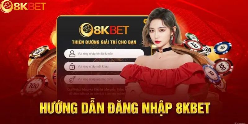 Chỉ cần 4 bước đăng nhập 8kbet dễ dàng